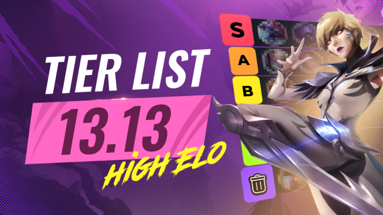 PATCH 13.9 HIGH ELO TIER LIST - League of Legends 